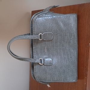 Faux crocadile handbag